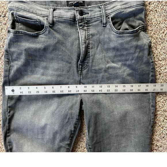 Lucky Brand Bridgette High Rise Skinny Jean, Gray, 14/32, Raw Hem, 26" Inseam - Picture 8 of 15